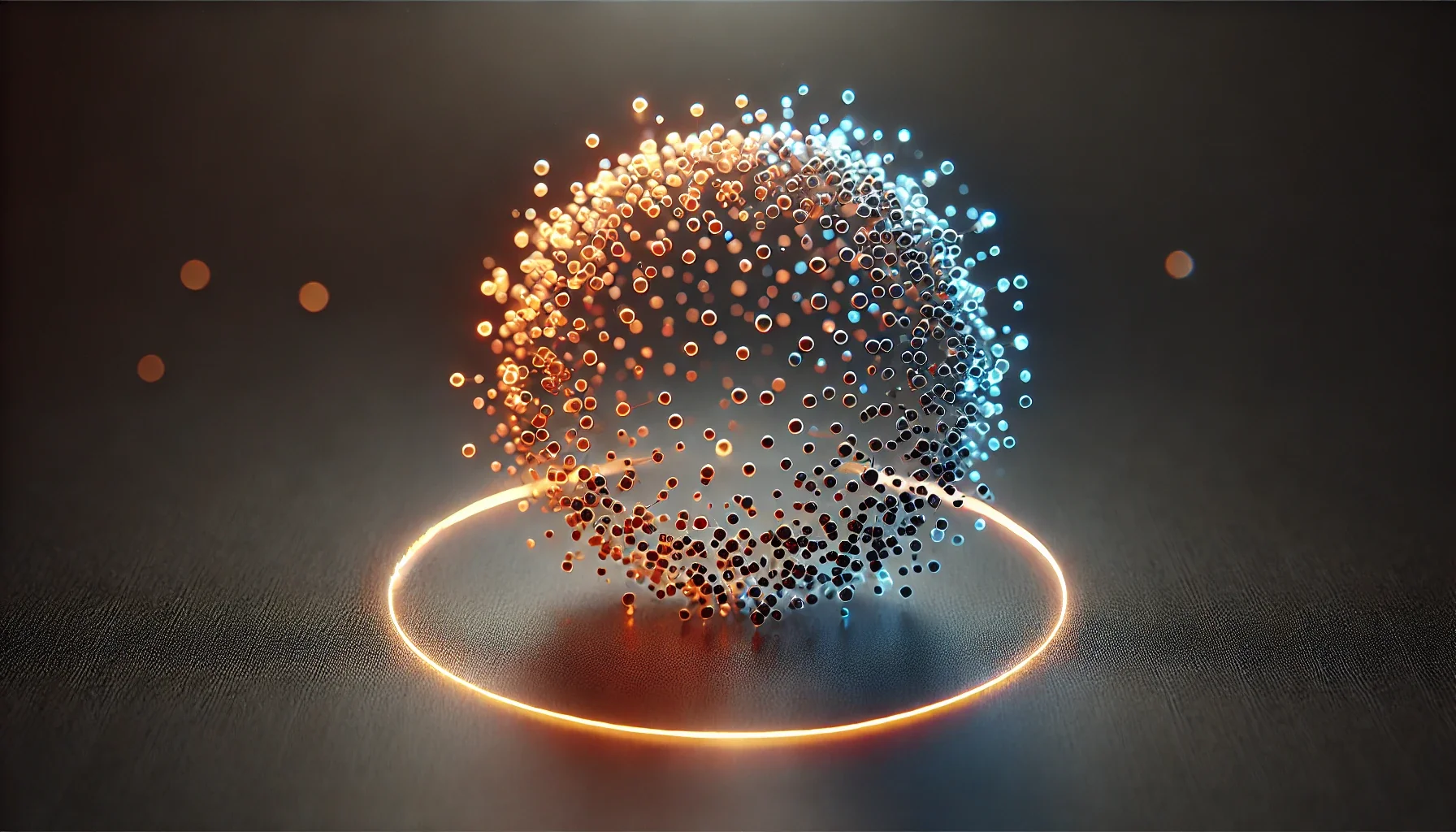 Kreisförmige Datenpunktverteilung in Orange und Blau – der Circle-Datensatz aus dem TensorFlow Playground