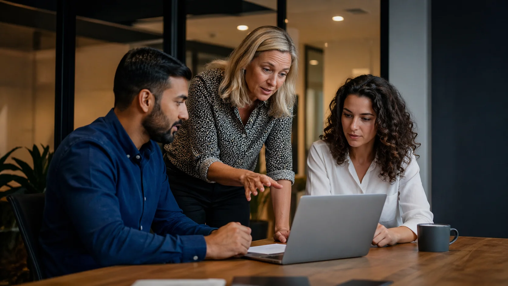 Teammeeting in einem kleinen Unternehmen – Digitalisierung gelingt nur mit eingebundenem Team