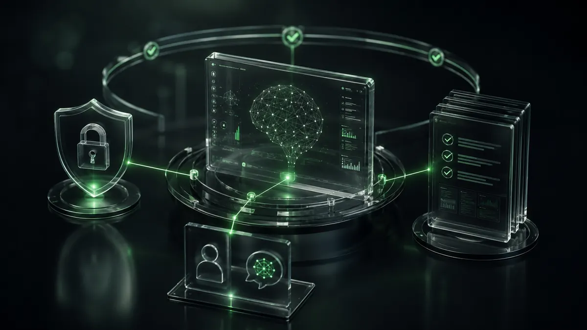 Dokumentierte Datenflüsse und eingeordnete Risikoklassen eines KI-Systems